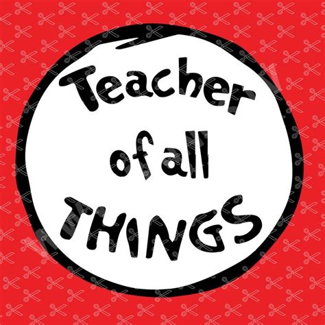 Teacher Of All Things Svg Dxf Png Cut File