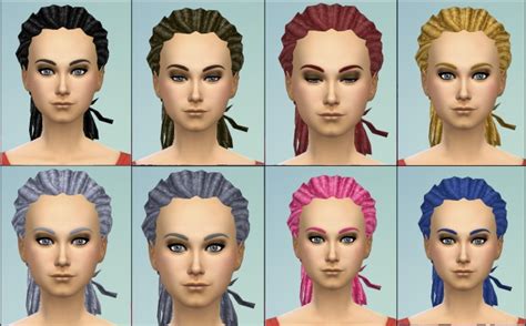 University Dreads Conversion By Necrodog Sims 4 Hair