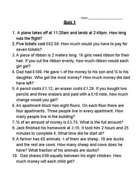 Extensive decimal word problems are presented in these sets of worksheets, which require the learner to perform addition, subtraction, multiplication, and division operations. Math Word Problems Grade 4-6 by Emmabee89 | Teachers Pay ...