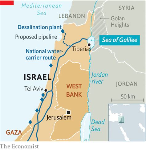 Sea Of Galilee Jordan River Map