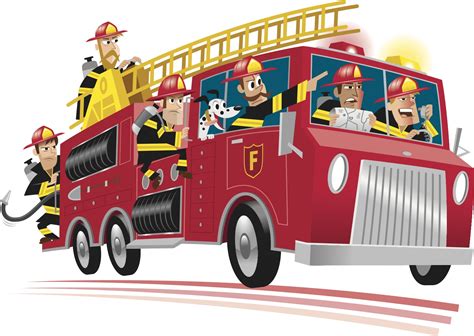 Fireman Fire Engine Clipart Clip Art Library