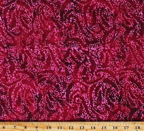 Cotton Batik Bouncing Balls Background Swirl Pink Punch Banyan Batiks Cotton Fabric Print By The