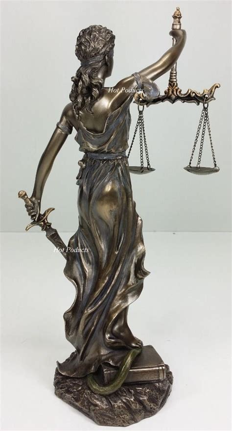Blind Lady Justice Scales Lawyer Firm Attorney Statue Office Desk