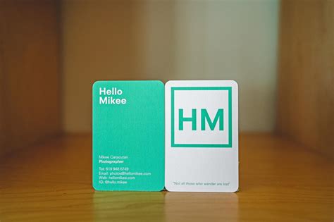 Custom shaped letterpress business card with metallic foil. Moo Luxe Business Card Review | HelloMikee // Journal