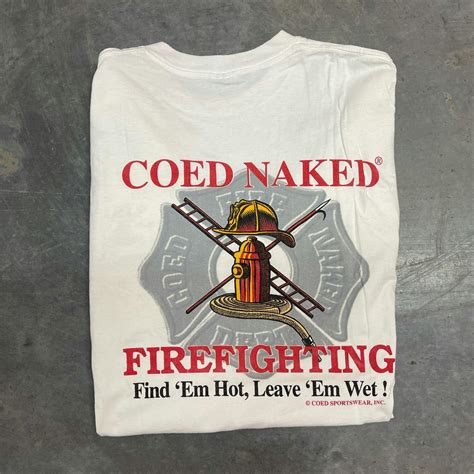 Vintage Vintage Coed Naked Firefighter Shirt Grailed