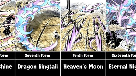 All Moon Breathing Forms Demon Slayer Youtube