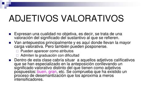Ppt El Adjetivo Powerpoint Presentation Id5516443