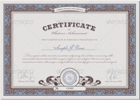 Stock Certificate Templates Free Word Pdf Excel Formats With