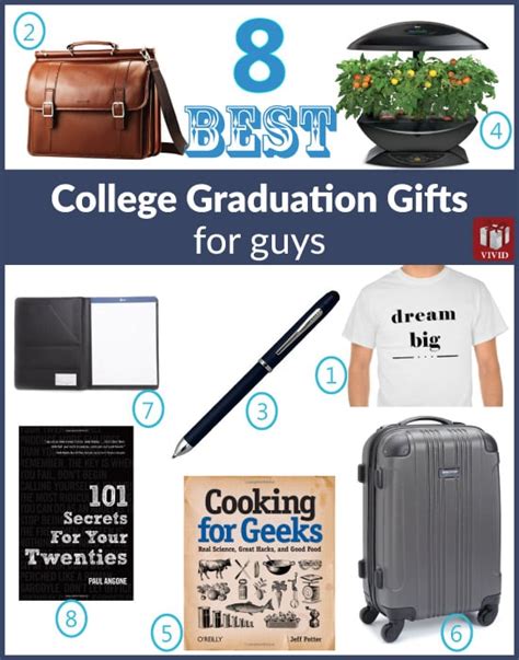 The best graduation gifts come from the heart. 8 Best College Graduation Gift Ideas for Him - Vivid's