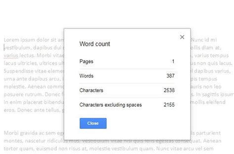 You can click on it to see all statistics and change which statistic is visible when the dropdown menu is closed. How To Check Word Count On Google Docs For Desktop ...