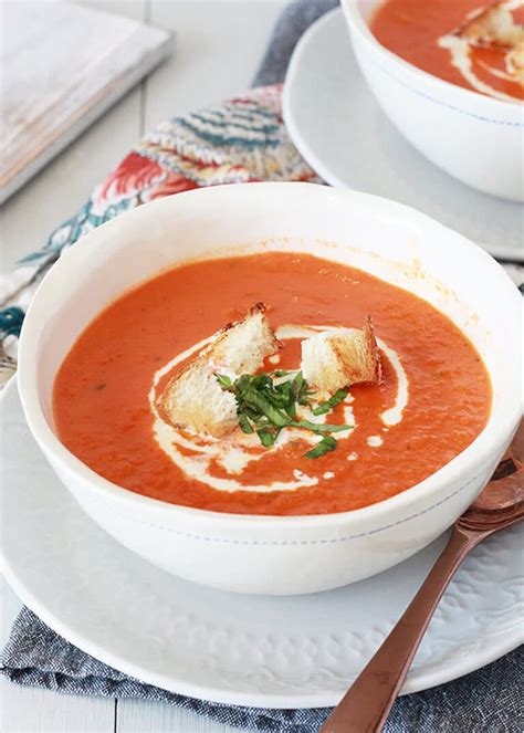 tomato basil soup best homemade tomato soup recipe