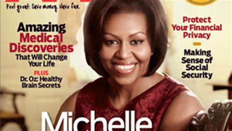 michelle obama on the cover of aarp magazine cbs news