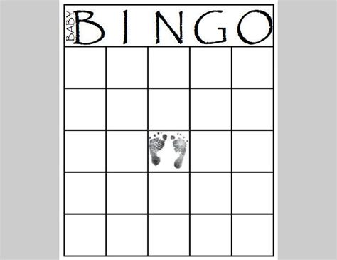 Blank Bingo Template Pdf
