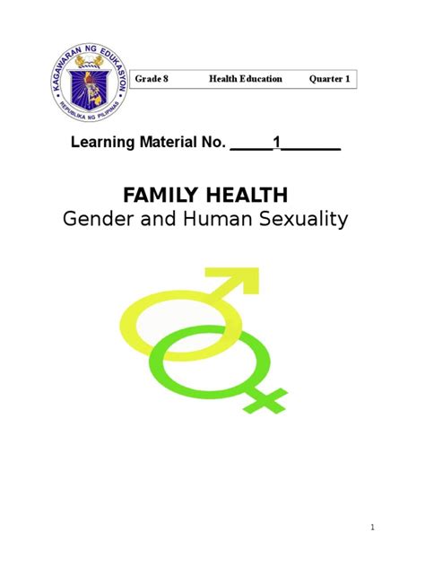 grade 8 q1 health pdf gender role human sexual activity
