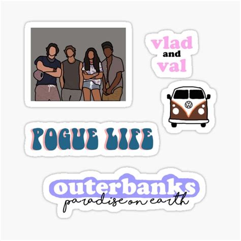 Outerbanks Pack Sticker For Sale By Atl Stickers Redbubble