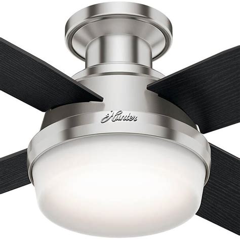 Haus And Garten Hunter Dempsey Indoor Low Profile Ceiling Fan With Led