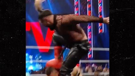 Seth Rollins Rocks Mschfs Big Red Boots During Wwes Raw Stomps The Miz Superstar Insider