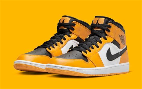 New Air Jordan 1 Mid Appears With Flipped Yellow Toe Blocking House