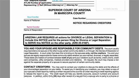 Do it yourself online divorce in arizona. How-to Divorce in Arizona, A6: Notice Regarding Creditors.mp4 - YouTube