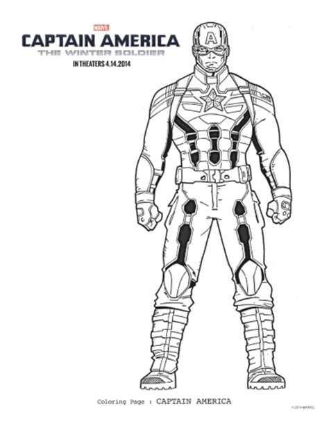 Captain america printable coloring pages. Captain America: The Winter Soldier Free Printable ...