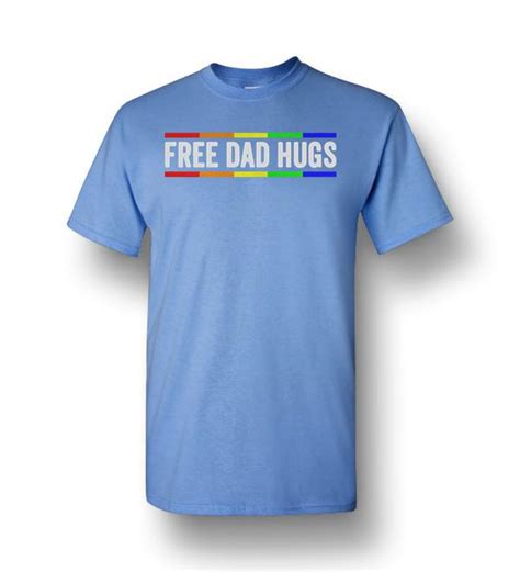 free dad hugs lgbt pride father s day men short sleeve t shirt amazon best