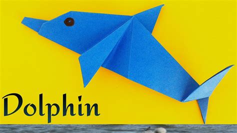 Dolphin Diy Origami Tutorial By Paper Folds 🐬 Youtube