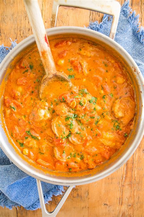 Add ginger, garlic, tomato paste, garam masala, and chili . Coconut Shrimp Tikka Masala — Caroline Chambers