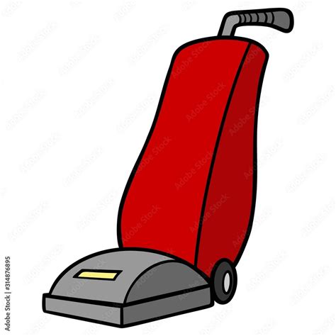 Vacuum Cleaner A Cartoon Illustration Of A Vacuum Cleaner Stock