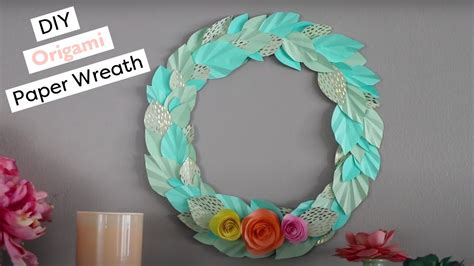 Paper Flower Wreath How To Make A Wreath Youtube