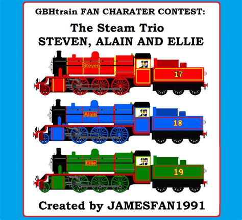 Gbhtrain Fan Character Contest The Steam Trio By Jamesfan1991 On
