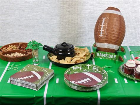 Game Day Decorations Football Plates And Napkins Party Etsy