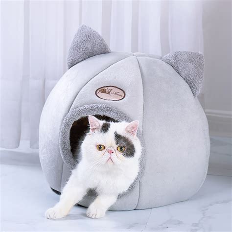 Pet Dog Cat Tent House Kennel Winter Warm Nest Soft Foldable Sleeping