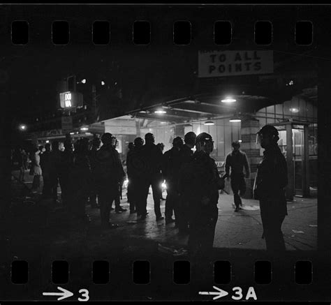 Harvard Square Anti War Riot Police Line Up Outside Subway Kiosk