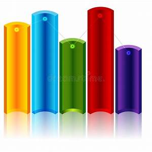 3d Varying Levels Chart Stock Vector Illustration Of Points 33848711
