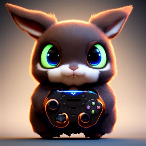 Clear Lion207 Create A Gamer Rabbit Gamer 3d Mascot With Ps5