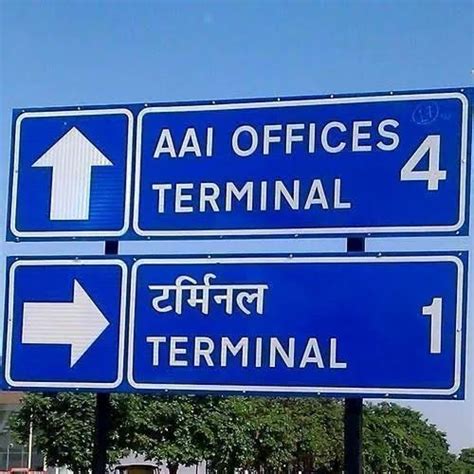 Aluminium Rectangular Highway Sign Board For Route Direction Rs 320