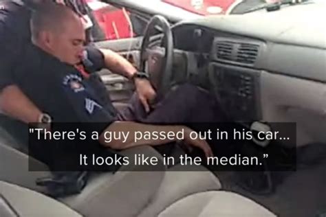 bodycam shows drunk cop slumped over in driver s seat rare