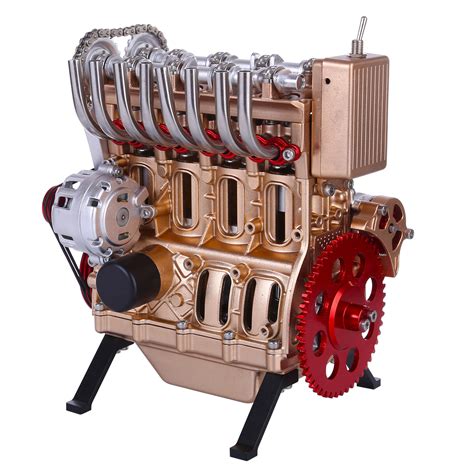 Teching Engine Assembly Kit Full Metal 4 Cylinder Car Engine Building