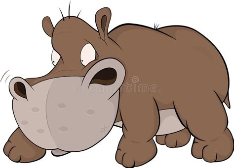 Brown Cute Fat Hippopotamus Stock Illustrations 114 Brown Cute Fat