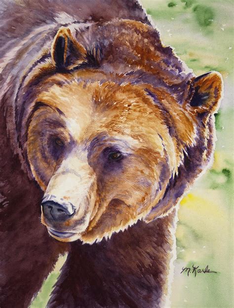 Good Day Sunshine Grizzly Bear Painting By Marsha Karle Fine Art
