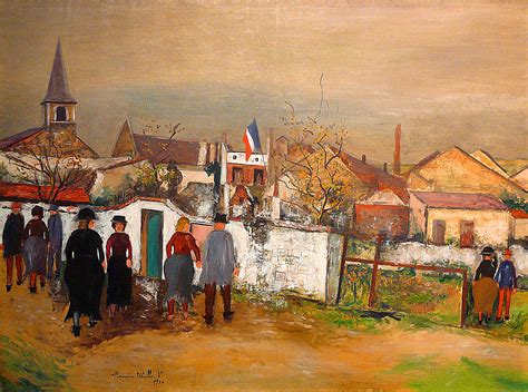 Maurice Utrillo Town Hall With Flag Maurice Utrillo 1883 Flickr