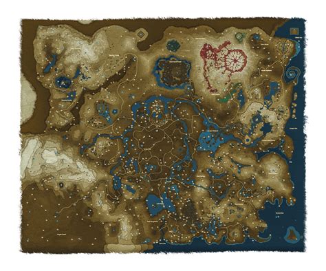 Shrine Map Zelda Breath Of The Wild World Map