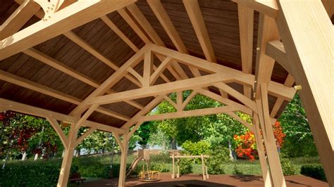 20×20 Pavilion Plan Timber Frame Hq