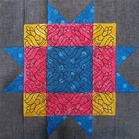 Block 7 Quilt Design Star Quilt Blocks Star Quilts Quilting Designs