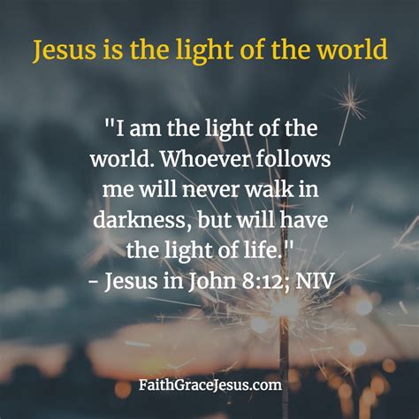 jesus is the light of the world john 8 12 faith grace jesus