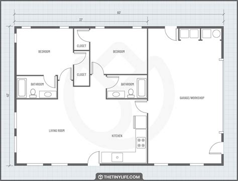 Simple Barndominium Floor Plans