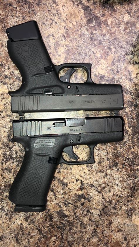 g43 with taran tactical 2 vs g43x with the shield arms 15 rd mag r glocks