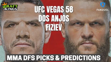 Draftkings Mma Dfs Ufc Vegas 58 Best Bets Picks Lineup Advice Strategy Fanduel July 9