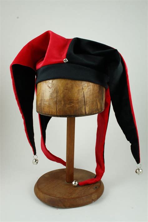 Jester Hat Black Red Jester Hat Clown Clothes Jester