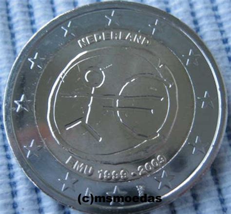 Msmoedas Niederlande 2 Euro Gedenkmünze 2009 Emu Wwu Bankfrisch